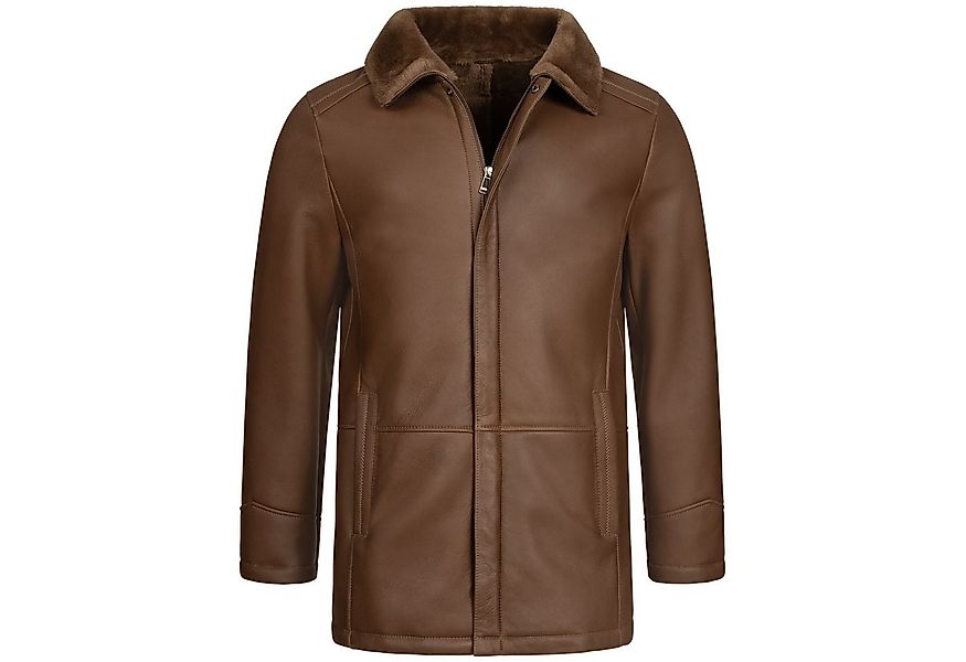 S&A Ledermoden Lederjacke 1401 Umlegbare Fellkragen günstig online kaufen