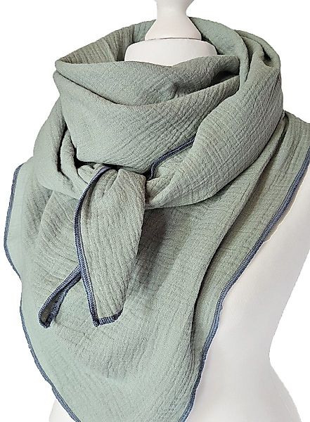 Modetuch Handmade Musselintuch Unifarben Musselin Schal günstig online kaufen