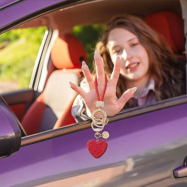 Coonoor Schlüsselanhänger Herz Auto-Schlüsselanhänger Mit Glitzernden günstig online kaufen