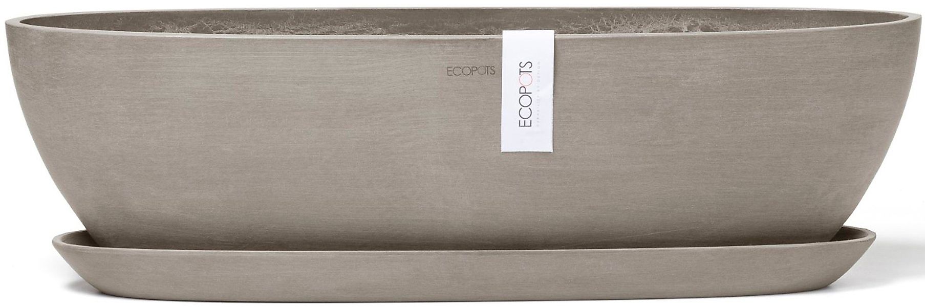 ECOPOTS Blumentopf Sofia lang 56 Taupe, günstig online kaufen