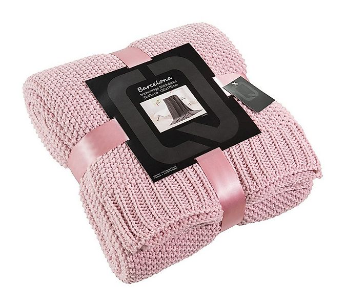 Wohndecke Barcelona, REALLaxx, weiche Strickdecke, 130 x 170 cm, kuschelige günstig online kaufen