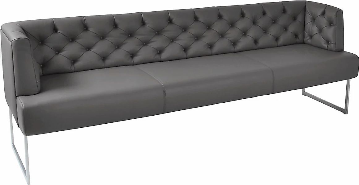 K+W Komfort & Wohnen Polsterbank "Creso" im modernen Chesterfield-Look, Füß günstig online kaufen