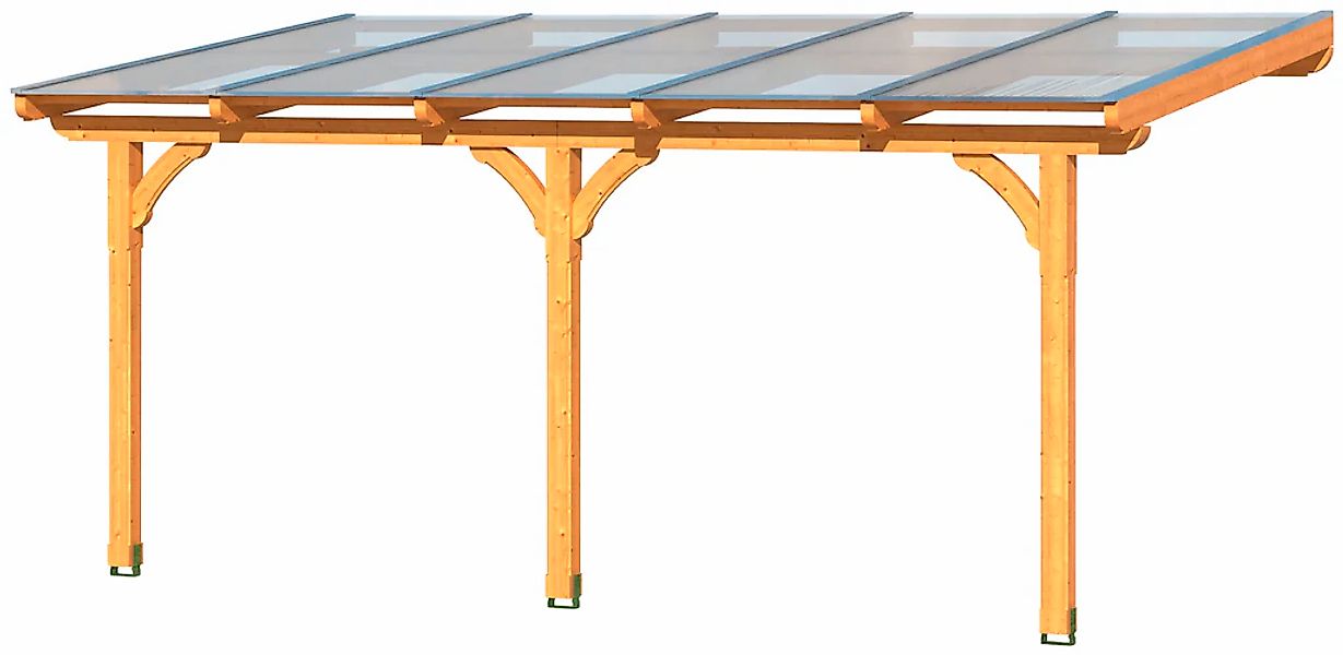Skanholz Terrassendach "Rimini" 541 cm Breite, verschiedene Tiefen günstig online kaufen