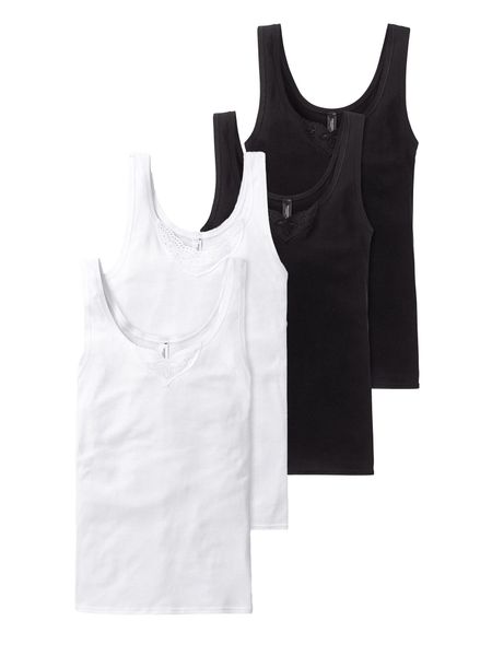 Schiesser Trägertop Cotton Essentials (4-tlg) träger-top günstig online kaufen