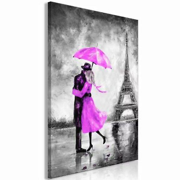 artgeist Wandbild Paris Fog (1 Part) Vertical Pink rosa/grau Gr. 40 x 60 günstig online kaufen