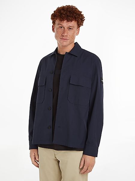 Calvin Klein Langarmhemd COTTON NYLON OVERSHIRT günstig online kaufen