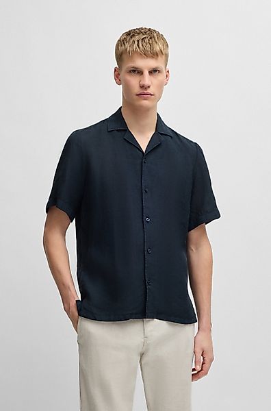 BOSS ORANGE Kurzarmhemd Rayer aus Leinen günstig online kaufen