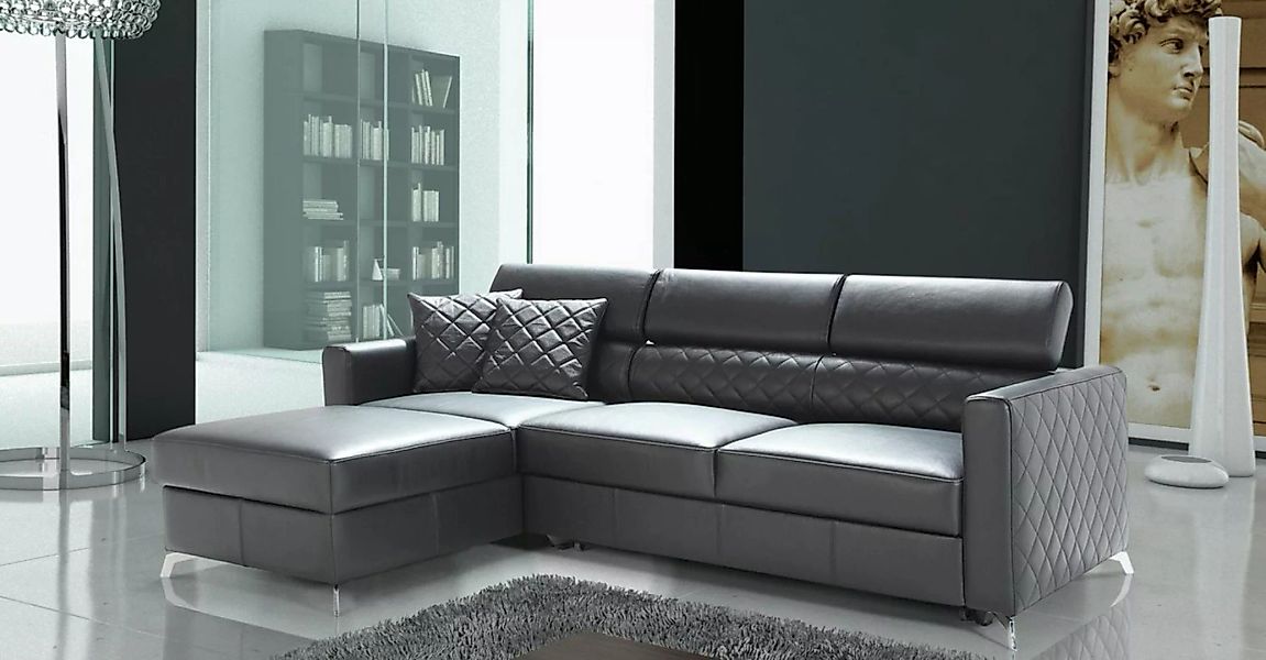 JVmoebel Ecksofa, Eсksofa Bettfunktion L-Form Couch Design Polster Textil 1 günstig online kaufen