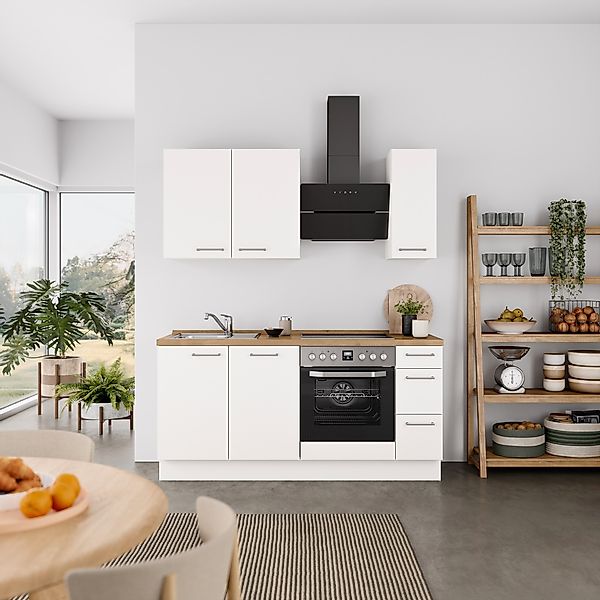 nobilia® Küchenzeile »"Laser II", Ausrichtung wählbar, Breite 180 cm« vormo günstig online kaufen