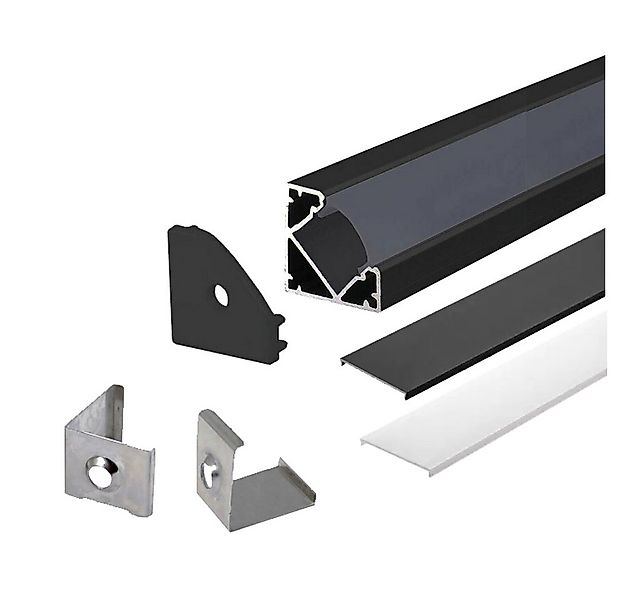 ENERGMiX LED-Stripe-Profil 2m LED Aluprofil Alu Schiene Eckprofil Kanal, wi günstig online kaufen