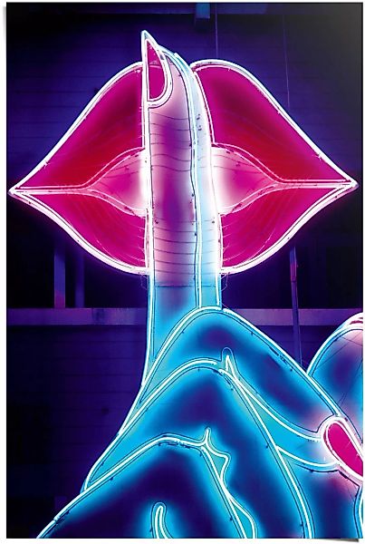Reinders Poster "Neon Lips", (1 St.) günstig online kaufen