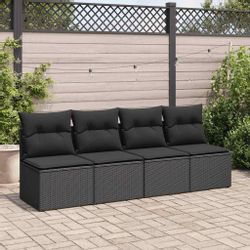 vidaXL Gartenlounge-Set 2-tlg. Garten-Sofagarnitur mit Kissen günstig online kaufen