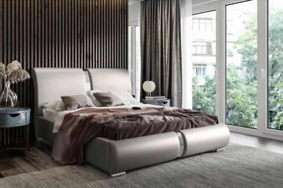 JVmoebel Polsterbett, Design Doppel Hotel Modern Bett Schlafzimmer 180x200c günstig online kaufen