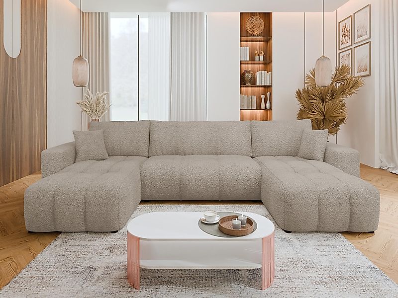 MIRJAN24 Wohnlandschaft Fetrinu U Boucle, mit günstig online kaufen