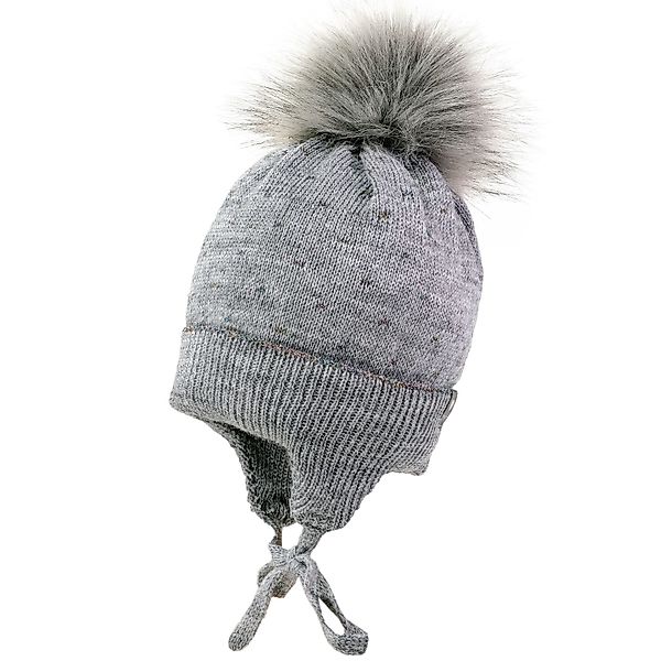 MAXIMO Strickmütze MINI GIRL-Inkamütze, Umschlag Kunstfellpompon, günstig online kaufen