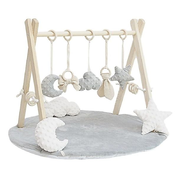 LuMali Baby Gym Baby Gym mit Matte - Spielbogen Baby Holz - Holzspielzeug M günstig online kaufen