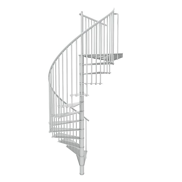 Minka Spindeltreppe Portofino Weiß 120 cm Raumhöhe bis 300 cm günstig online kaufen