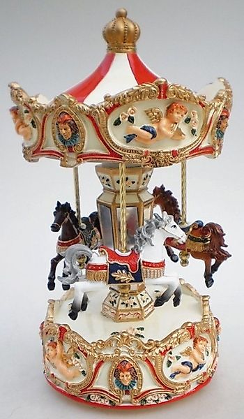 Musicboxworld Spieluhr Großes Karussell Engel rot günstig online kaufen