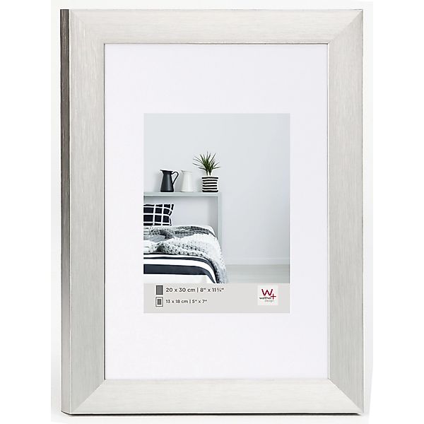 walther design Aluline Aluminium Bilderrahmen 20x30 cm Silber günstig online kaufen