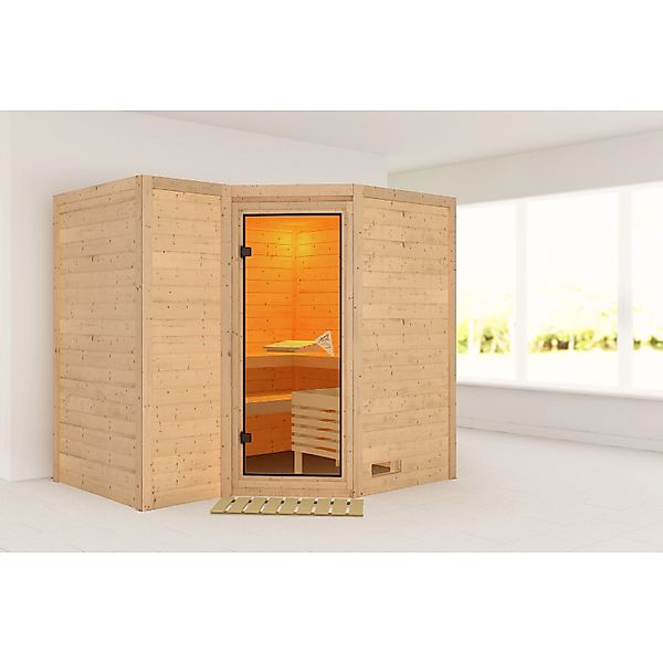 Karibu Sauna Steena 2 Natur günstig online kaufen