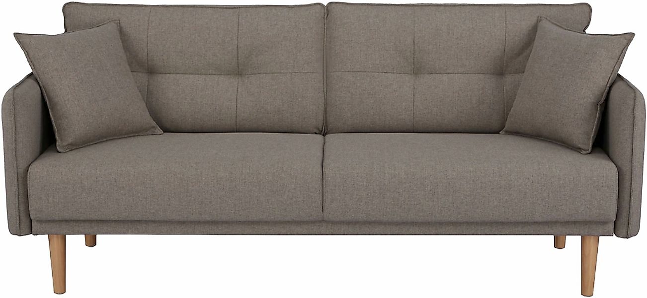Home affaire Schlafsofa "SORENITY, 196 cm, 3-Sitzer, verstellbare Rückenleh günstig online kaufen