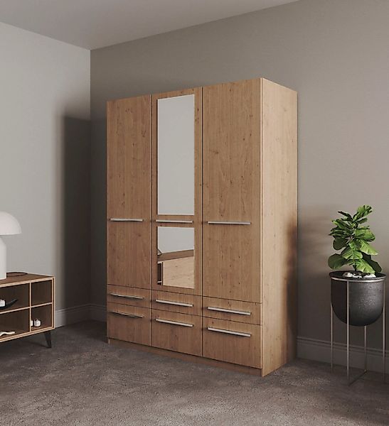 priess Kleiderschrank "Schrank Garderobe Wäscheschrank Barcelona in 5 Breit günstig online kaufen