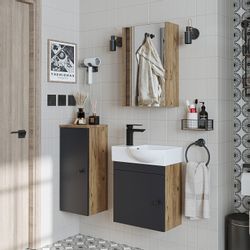 Roomart Badmöbel-Set PUNTO, (Unterschrank mit Waschbecken günstig online kaufen