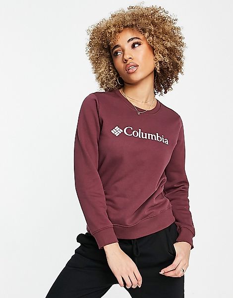 Columbia – Sweatshirt in Burgunderrot mit Logo günstig online kaufen