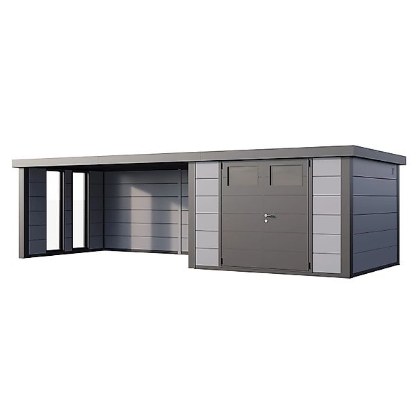 Gerätehaus Classico 3030 mit Lounge XL Links m. Fenster 762 cm x 238 cm Hel günstig online kaufen