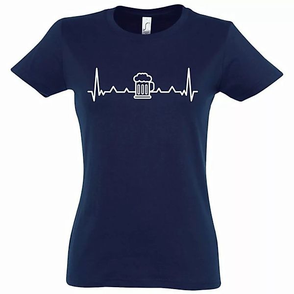 Youth Designz T-Shirt Herzschlag Bier Damen Shirt mit trenidgem Frontprint günstig online kaufen