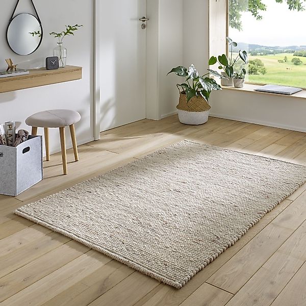 TaraCarpet Wollteppich TaraCarpet Handwebteppich Helsinki, rechteckig, günstig online kaufen