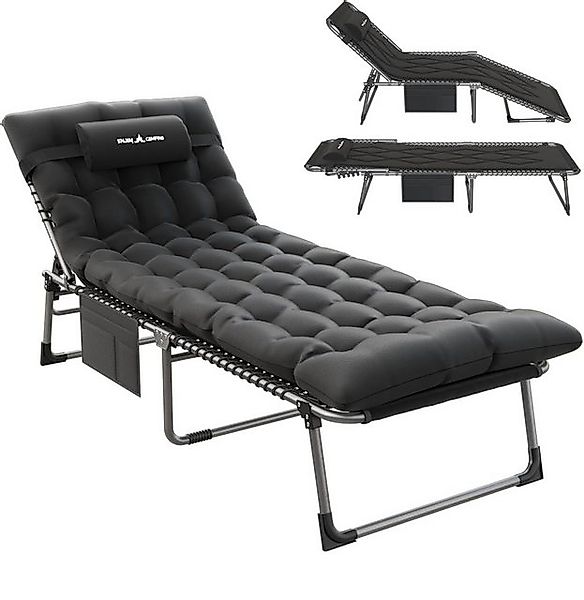 UDPATIO Campingliege Camping Betten Feldbetten Klappbar, Liegestuhl Mit Auf günstig online kaufen
