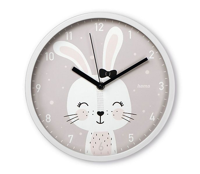 Hama Wanduhr Kinder-Wanduhr "Maui", Ø 25 cm, ohne Ticken (geräuscharm) günstig online kaufen