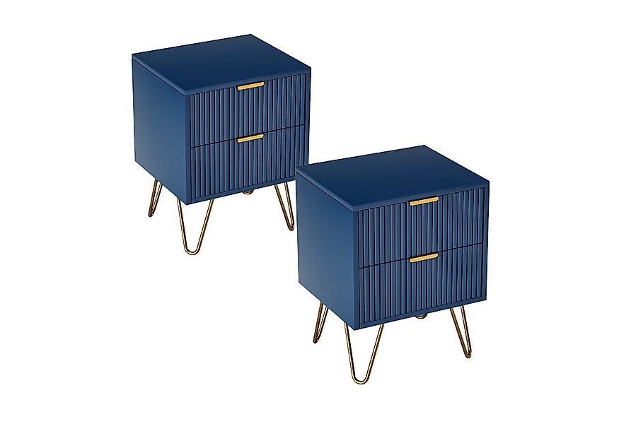 SEEZSSA Nachttisch 2er Set Nachtschrank mit 2 Schubladen (2-St., Sofatisch günstig online kaufen