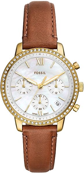 Fossil Chronograph Fossil Damen-Uhren Analog Quarz günstig online kaufen