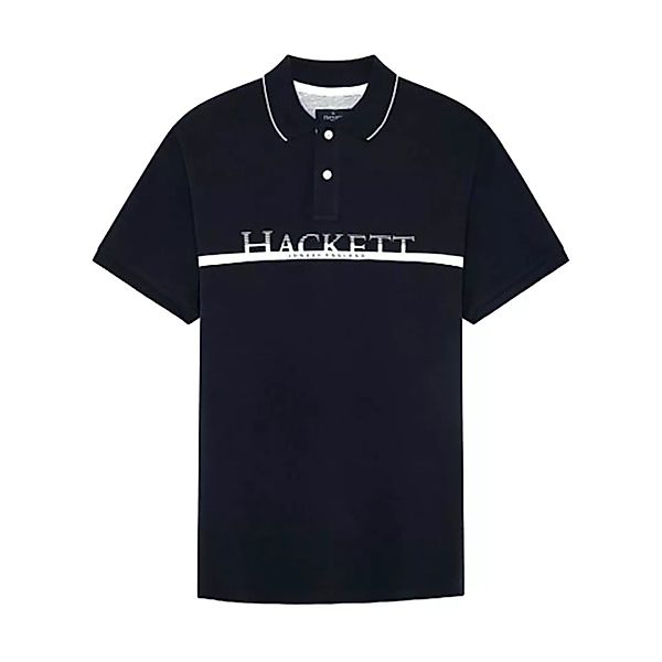 Hackett Chest Stripe Kurzarm-poloshirt M Dark Navy günstig online kaufen