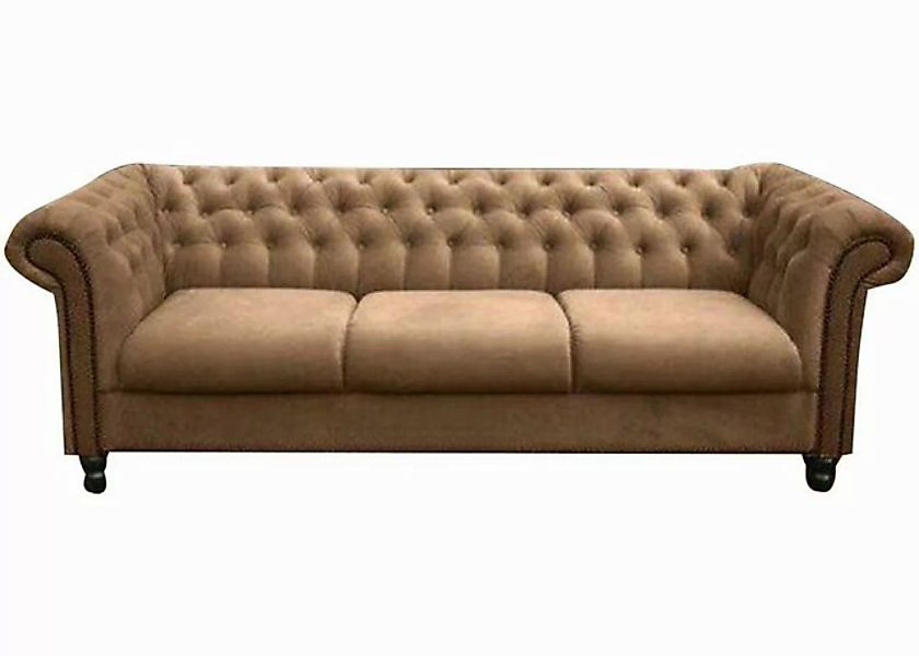 Xlmoebel Chesterfield-Sofa Dreisitzer Stoff Wohnzimmer Weiß Design Couch So günstig online kaufen