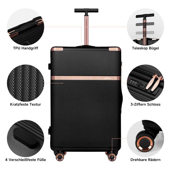 HOMELUX Kofferset Kofferset Reisekoffer 3er Set günstig online kaufen
