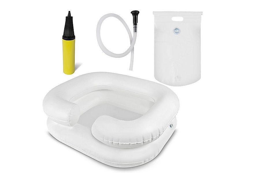 pulox Waschbecken Aufblasbares Haarwaschbecken inkl. Duschbeutel mit Brause günstig online kaufen