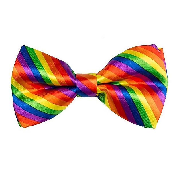 Widdmann Krawatte Regenbogen Fliege - für Faschingskostüm Halloween Fliege günstig online kaufen