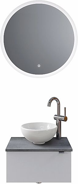 Saphir Badmöbel-Set "Serie 6915" 4 Stk. tlg. Gäste-Bad, mit LED-Spiegel und günstig online kaufen