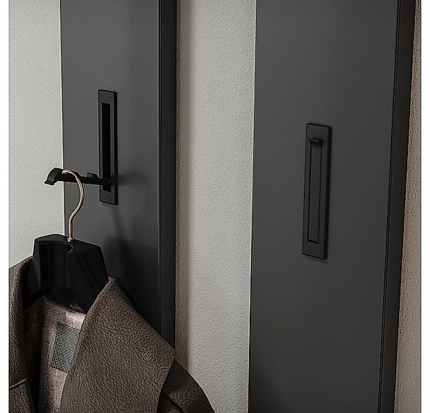 Lomadox Garderoben-Set ABERDEEN-01, (Spar-Set, 2-St), 2er Set in graphit mi günstig online kaufen