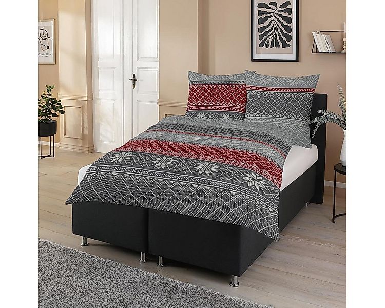 TRAUMSCHLAF Bettwäsche Moldau, Biber, 2 teilig, warme Biber Qualität günstig online kaufen