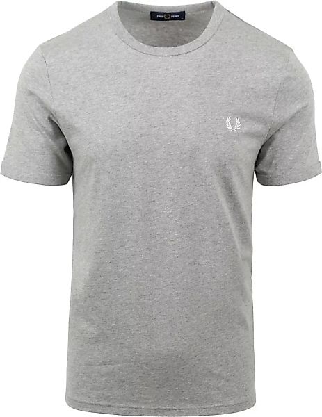 Fred Perry T-Shirt Ringer M3519 Hellgrau - Größe XL günstig online kaufen