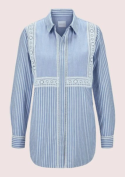 MADELEINE Langarmbluse "Streifenbluse Streifenbluse mit Spitze" günstig online kaufen