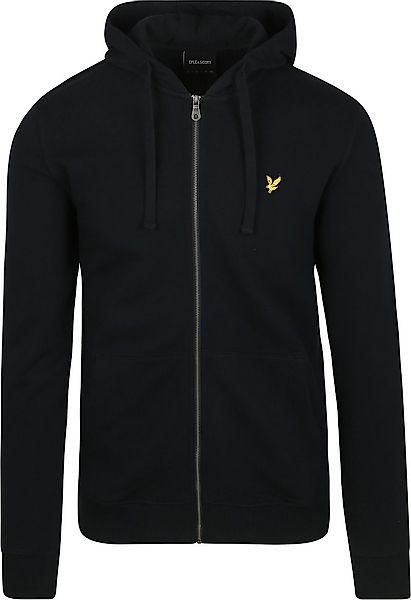 Lyle & Scott Cardigan Zip Hood Dark Navy - Größe M günstig online kaufen