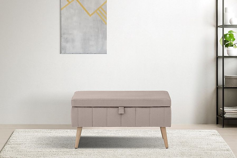 OTTO home Truhenbank AMIRA Sitzbank mit Stauraum, Maße B/T/H: 81/36/43 cm, günstig online kaufen