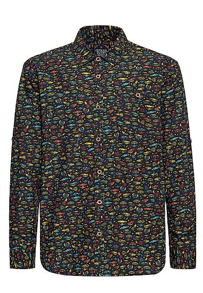 KingKerosin Kurzarmhemd V8 Muscle Cars mit Us-Cars Allover-Print günstig online kaufen