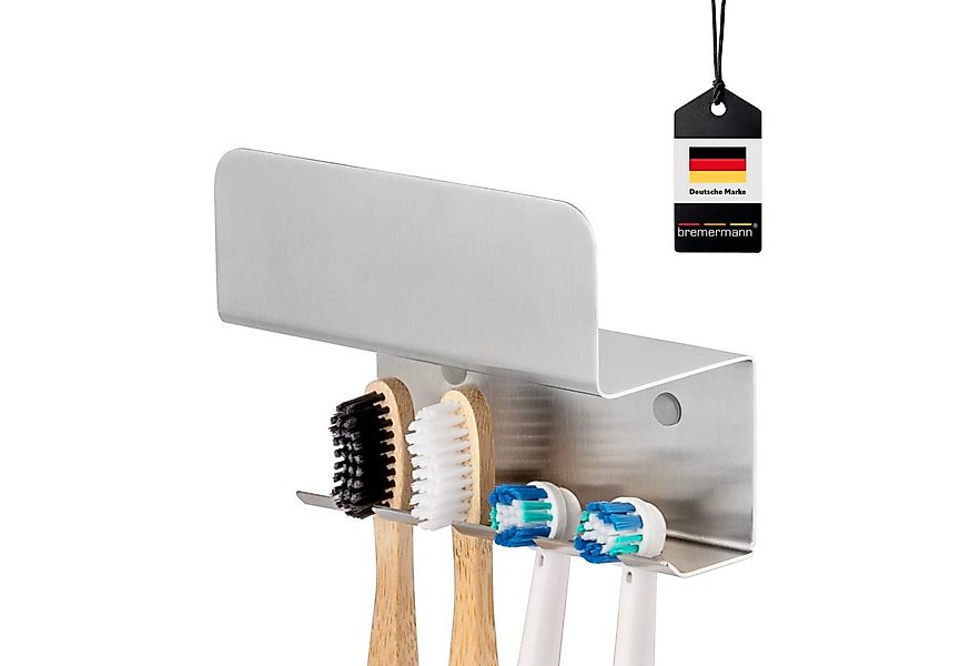 bremermann Zahnputzbecher Zahnbürstenhalter PUREZZA zum Kleben oder Bohren, günstig online kaufen