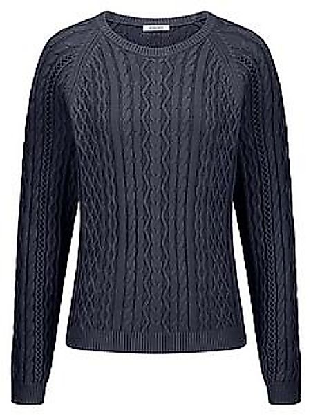 Rundhals-Pullover Peter Hahn blau günstig online kaufen